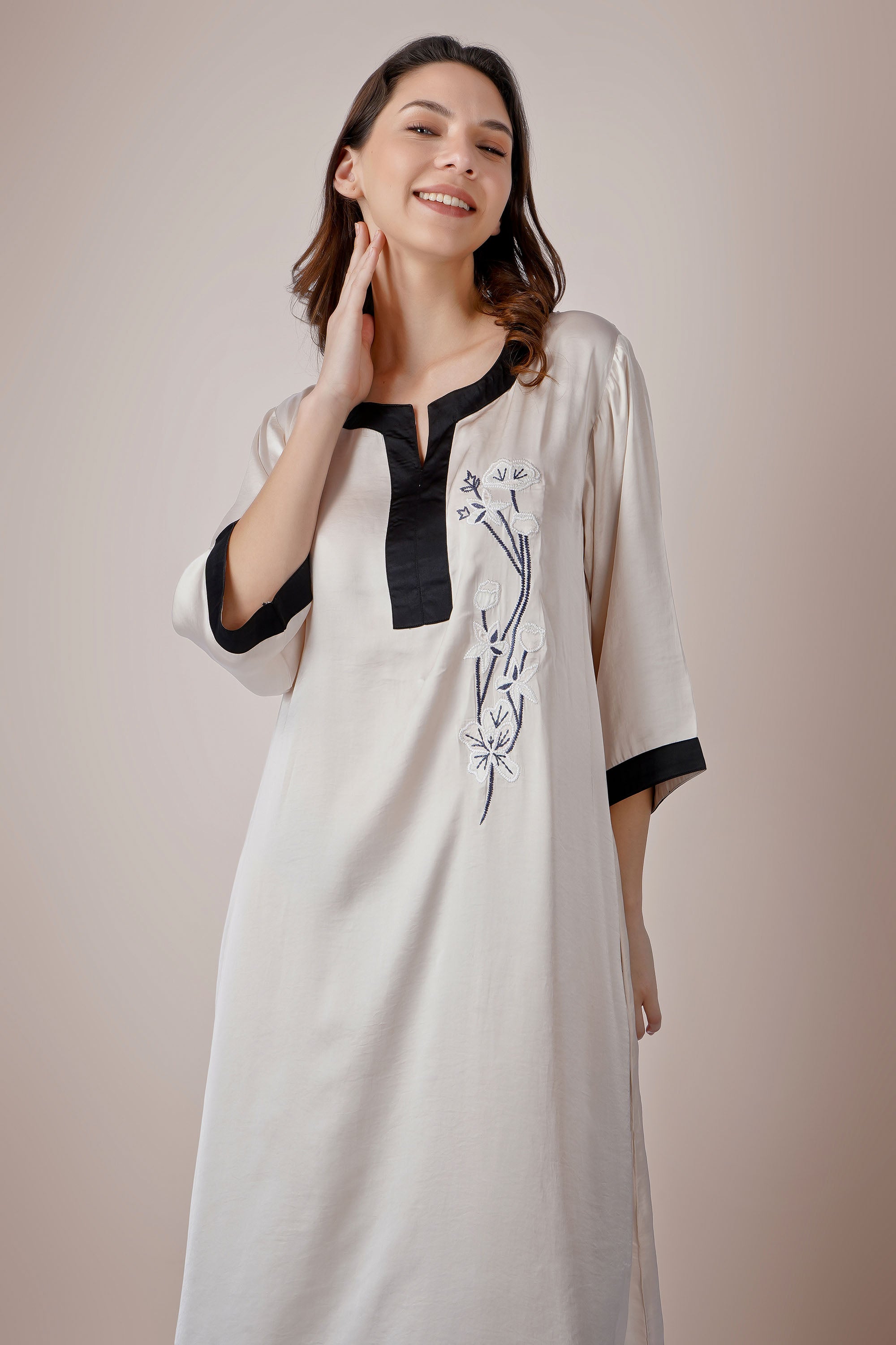 Embroidered Kaftan Tranquil