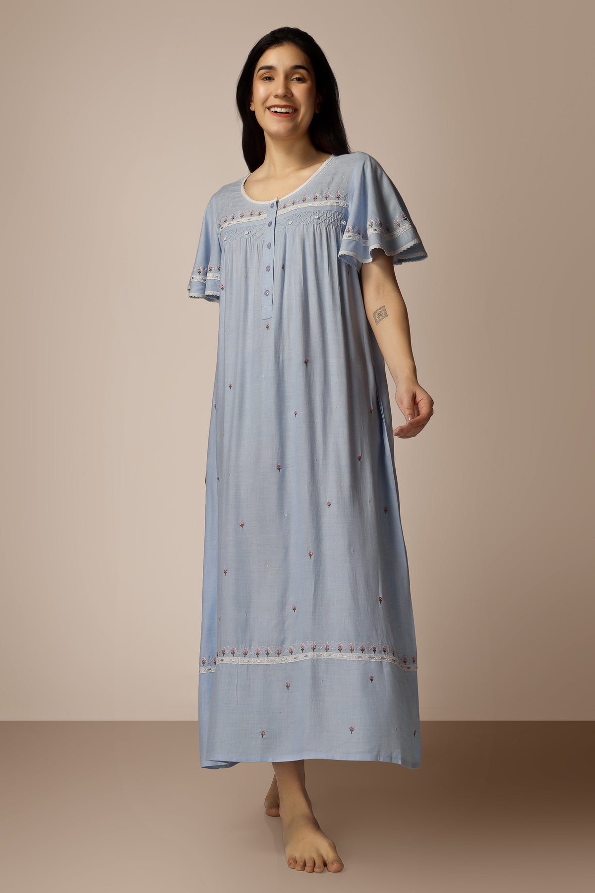 Ami, Embroidered Dress