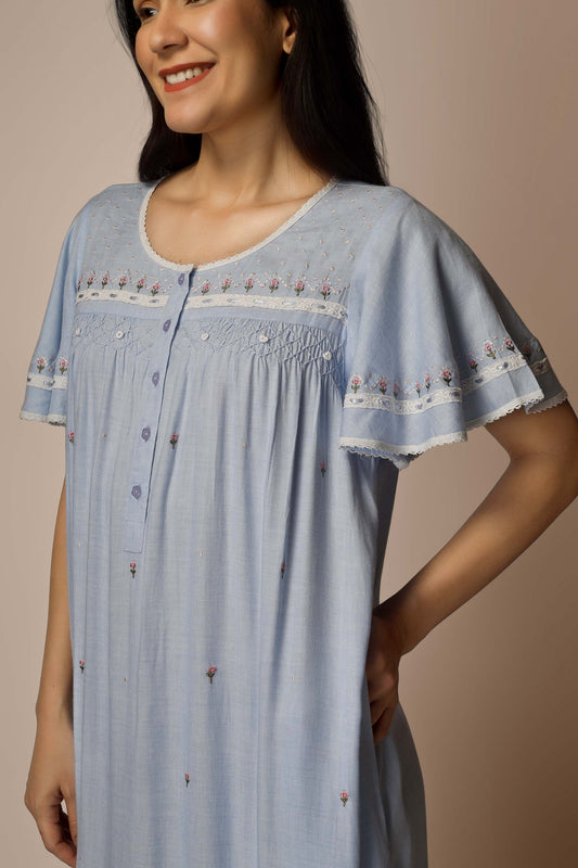 Ami, Embroidered Dress