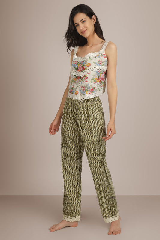 Holly, Crop-Top Pyjama Suit