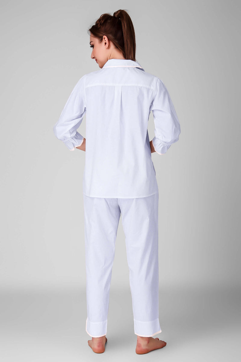 White Trousseau, Julia Silk Pyjamas Set