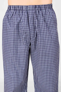 VB Men's Pyjama Suit, stylish checkered design for comfort.