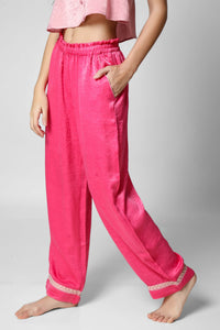 Pink loungewear pants from the Queen Set collection.