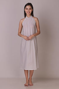 Talisa backless dress and gown displayed on a model.