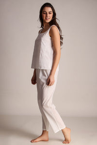 Vanessa embroidered pyjama suit for stylish and comfortable loungewear.
