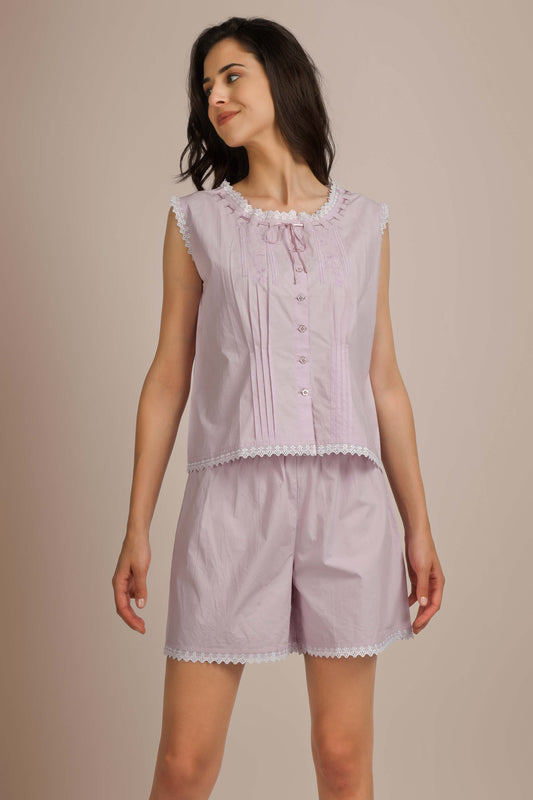 Michelle, Shorts Set with Shirt