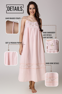 Rosebud, Embroidered Dress & Gown