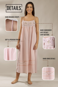 Rosebud, Embroidered Dress & Gown