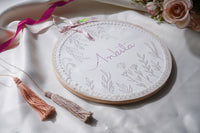 Angel White, Embroidery Frame