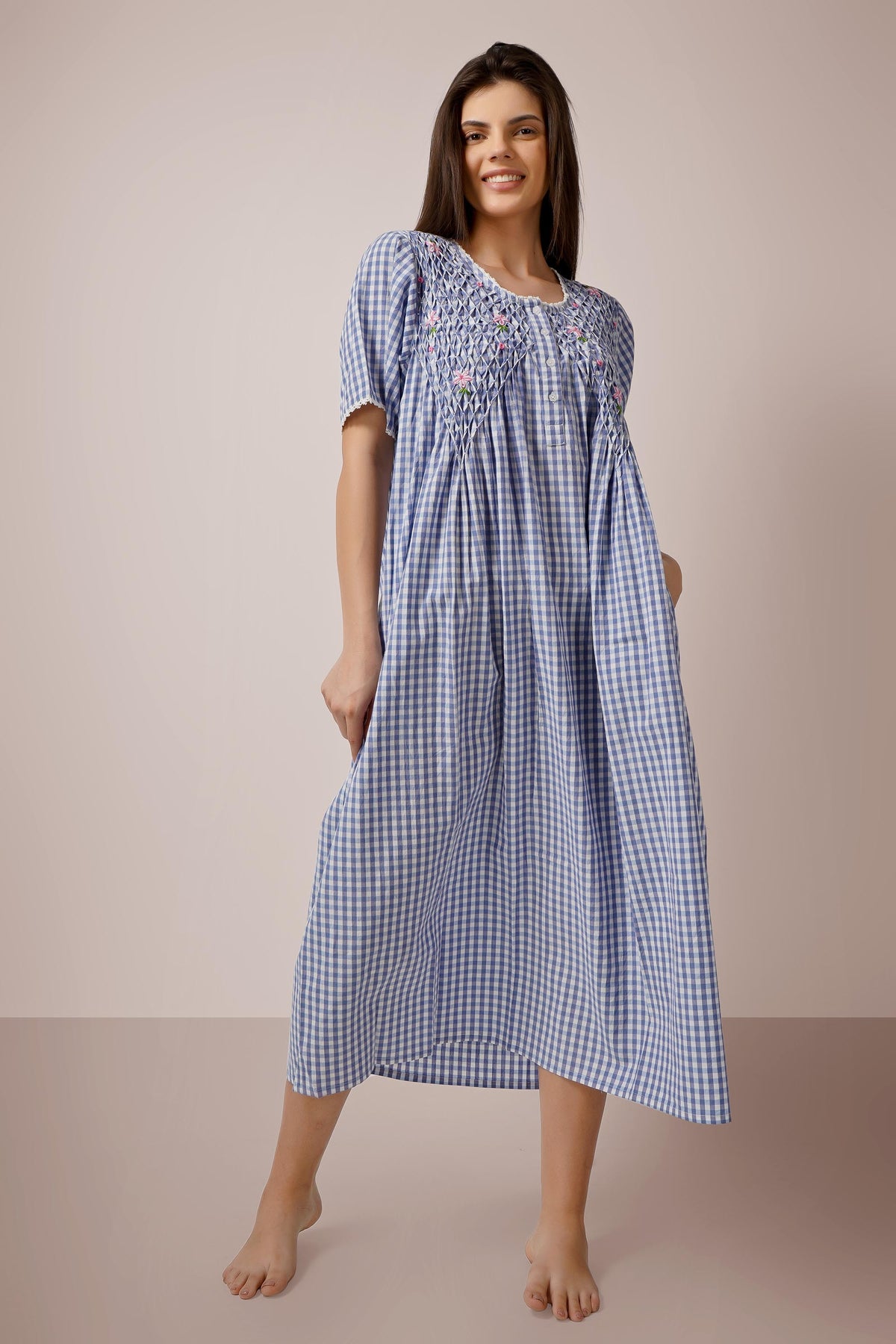 Agatha, Dress with Smocking