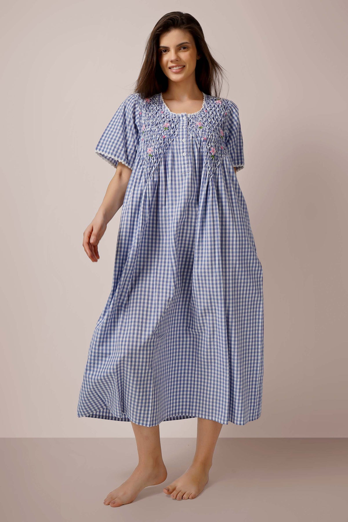 Agatha, Dress with Smocking