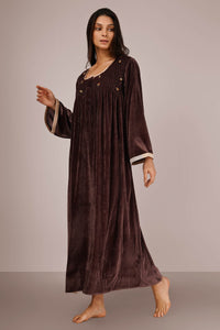 Agatha, Velvet Smocked dress