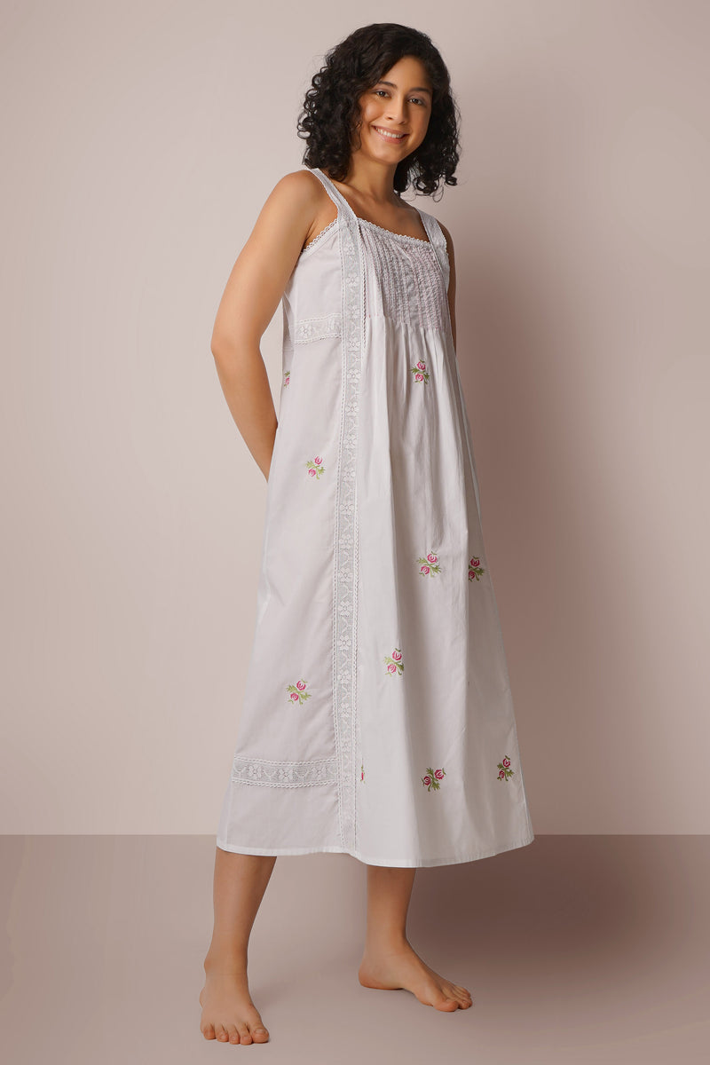 White Nightdress & Cotton Nighty for Women | Cotton Night Dress Collection After Dark White Nightdress & Cotton Nighty for Women | Cotton Night Dress Collection After Dark