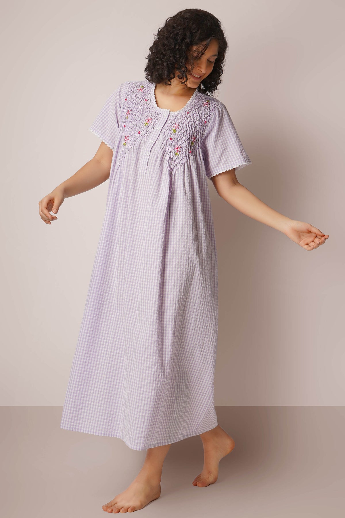 Agatha, Dress with Smocking