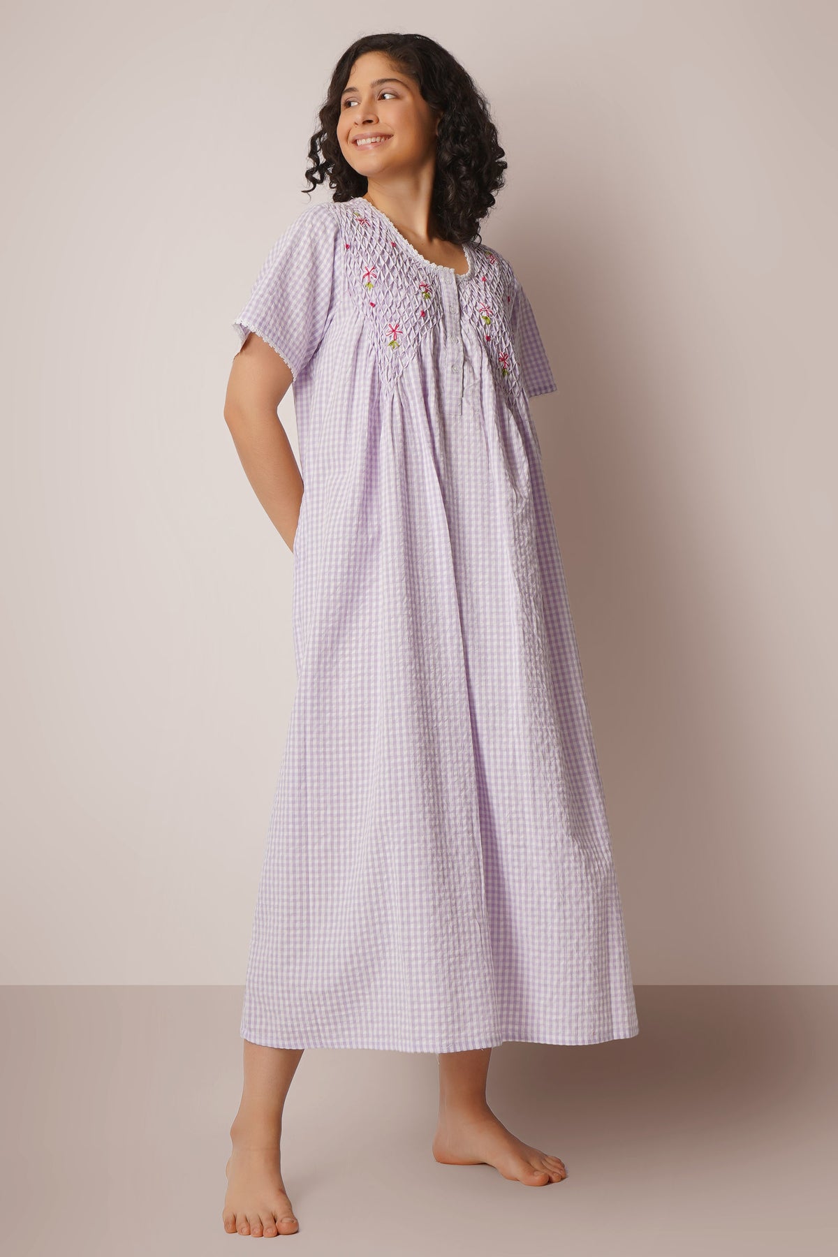 Agatha, Dress with Smocking