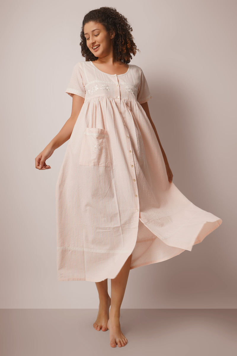 Jenna, Front Open Dress
