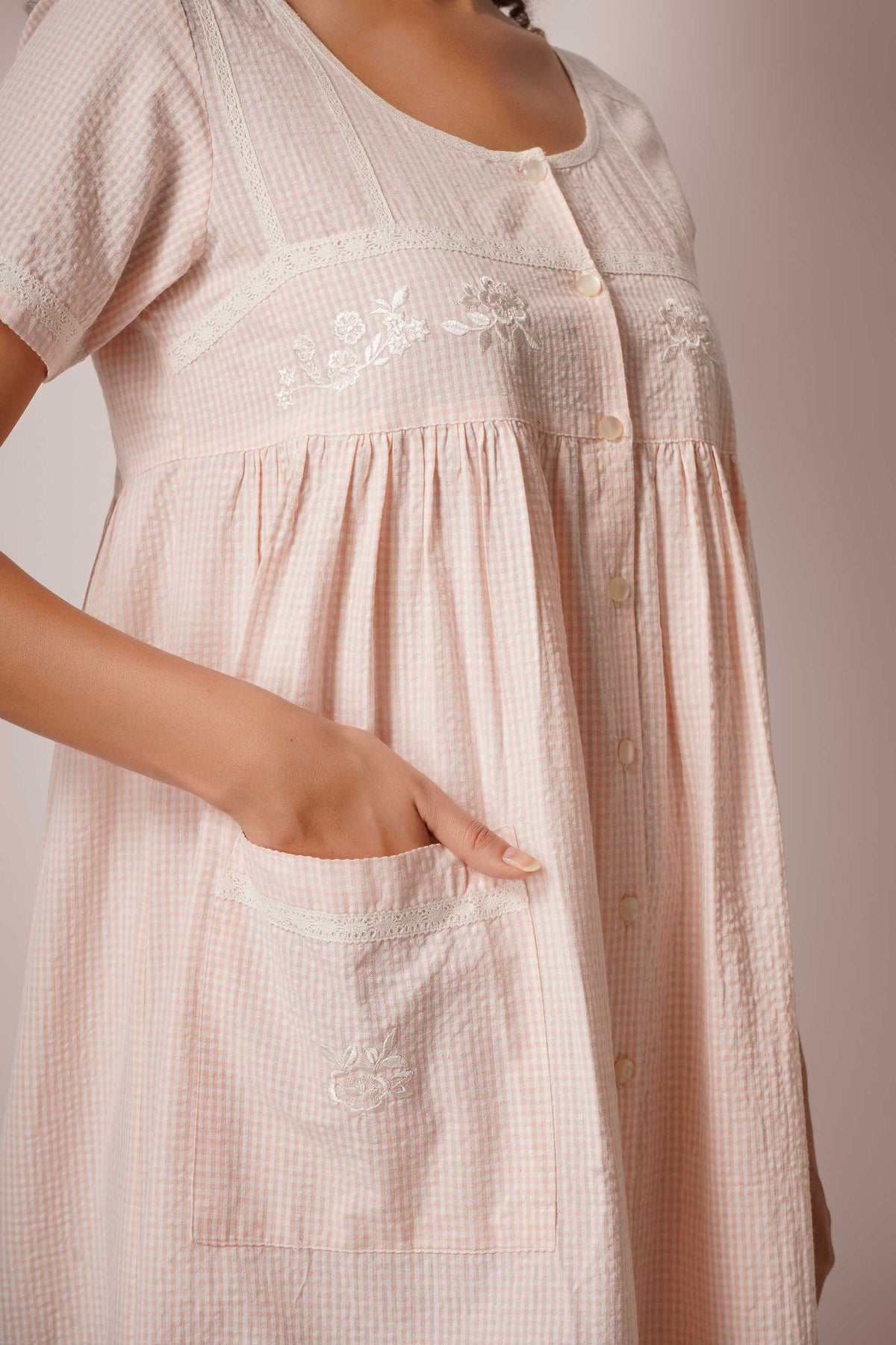 Jenna, Front Open Dress