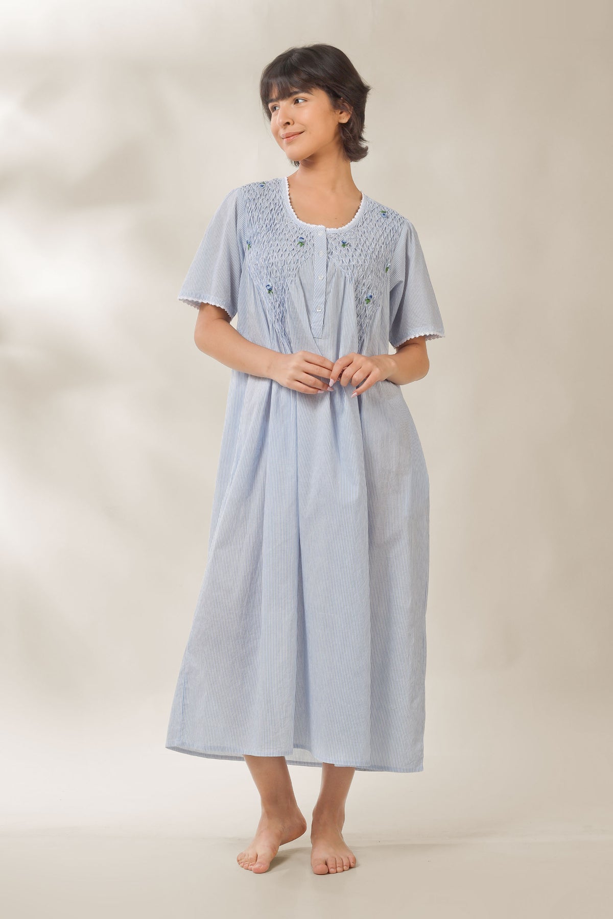 Agatha, Dress with Smocking