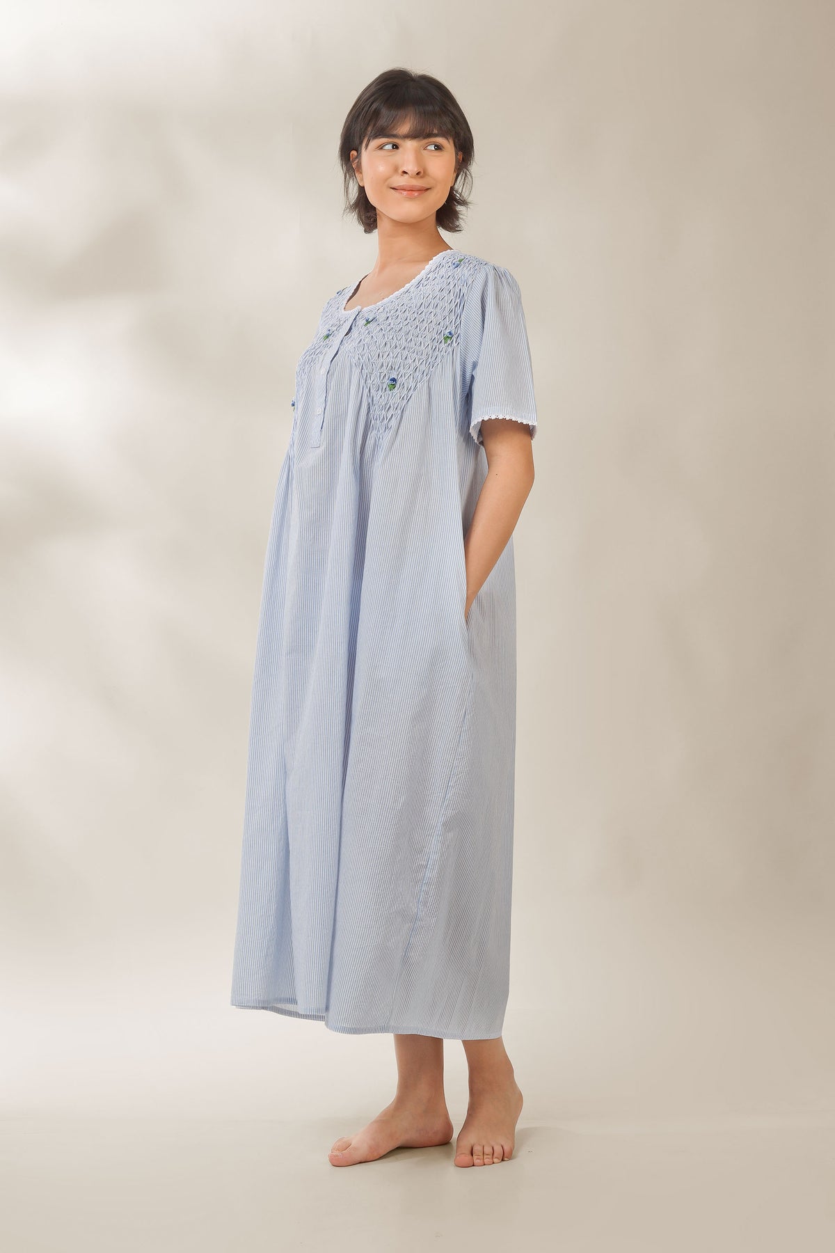 Agatha, Dress with Smocking