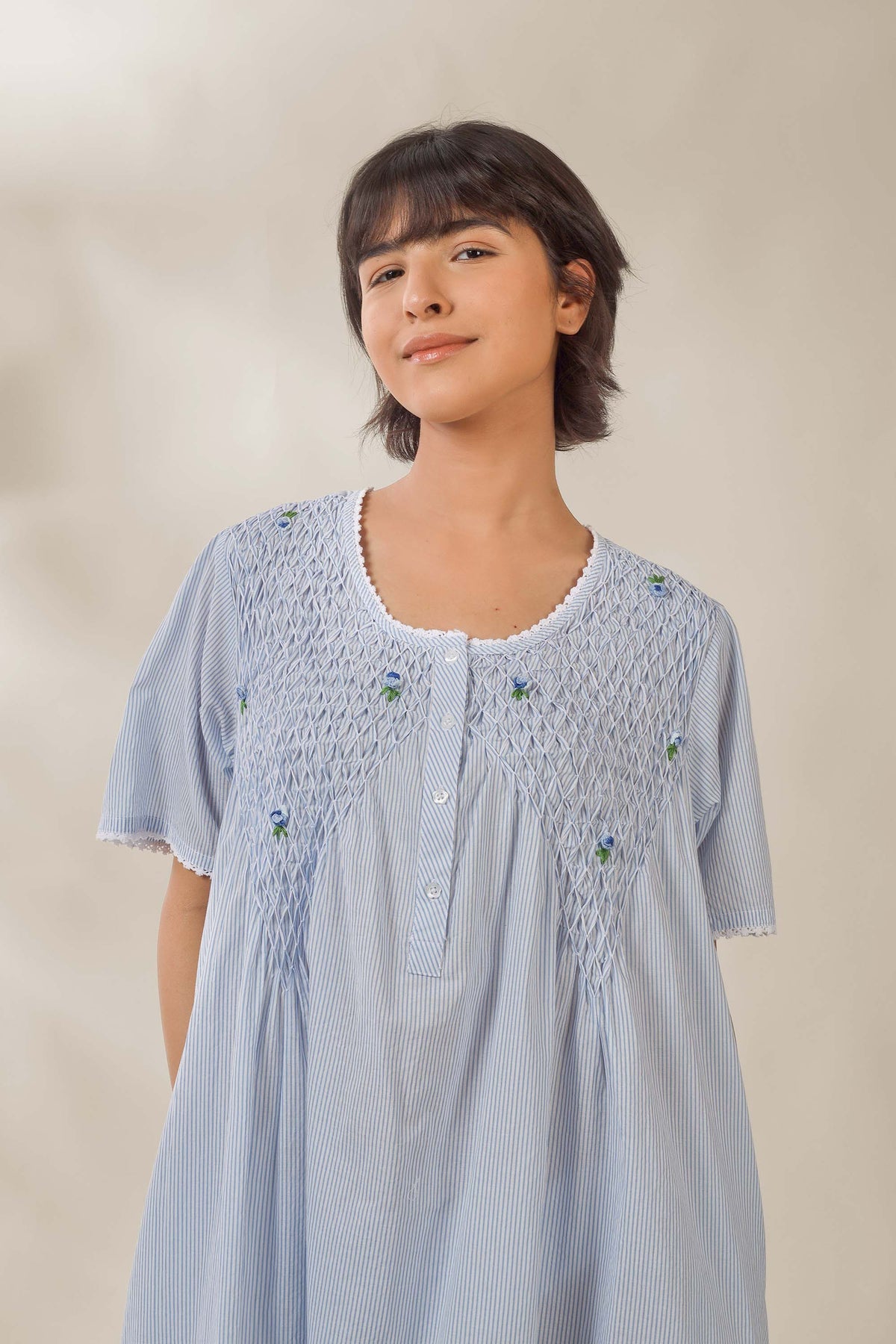 Agatha, Dress with Smocking
