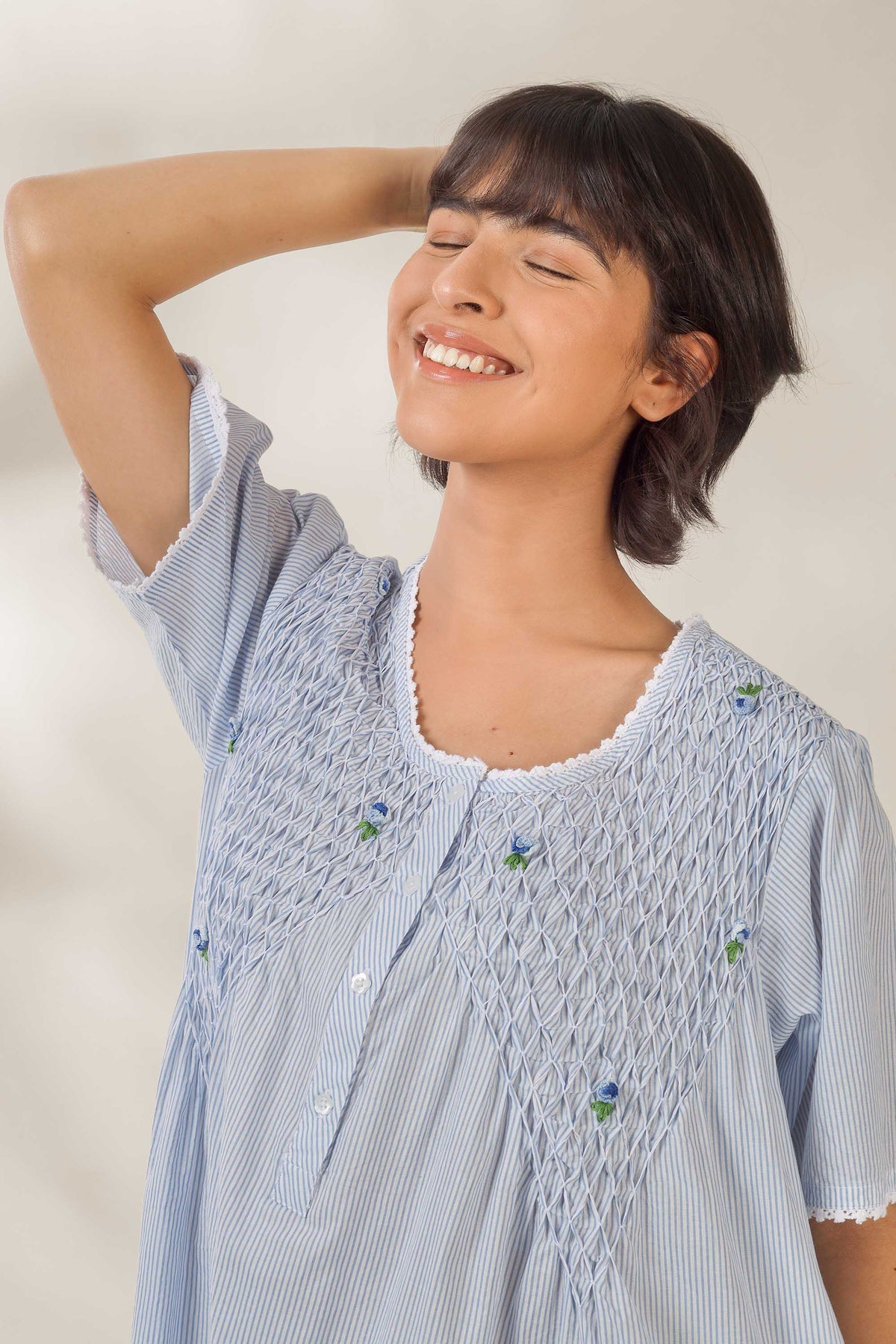 Agatha, Dress with Smocking