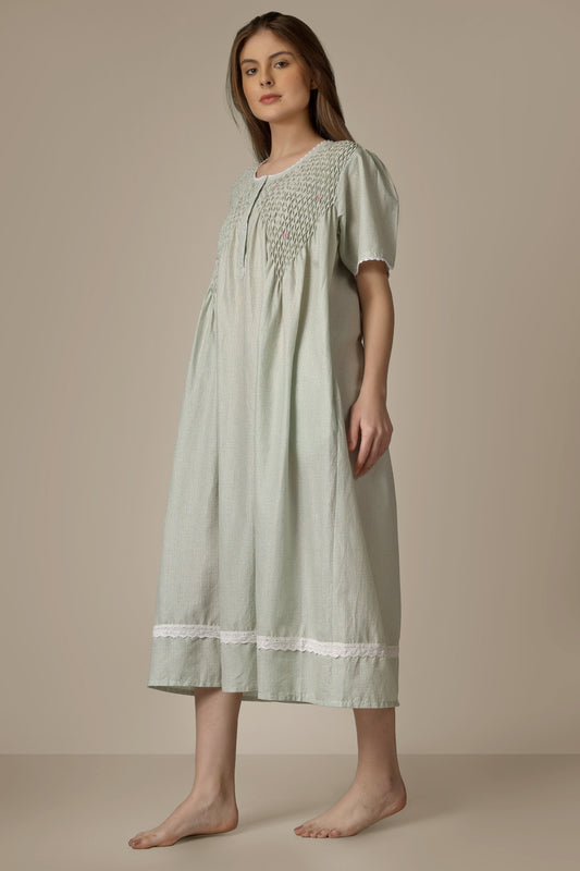 Agatha, Dress with Smocking