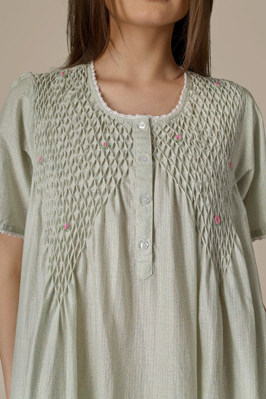 Agatha, Dress with Smocking