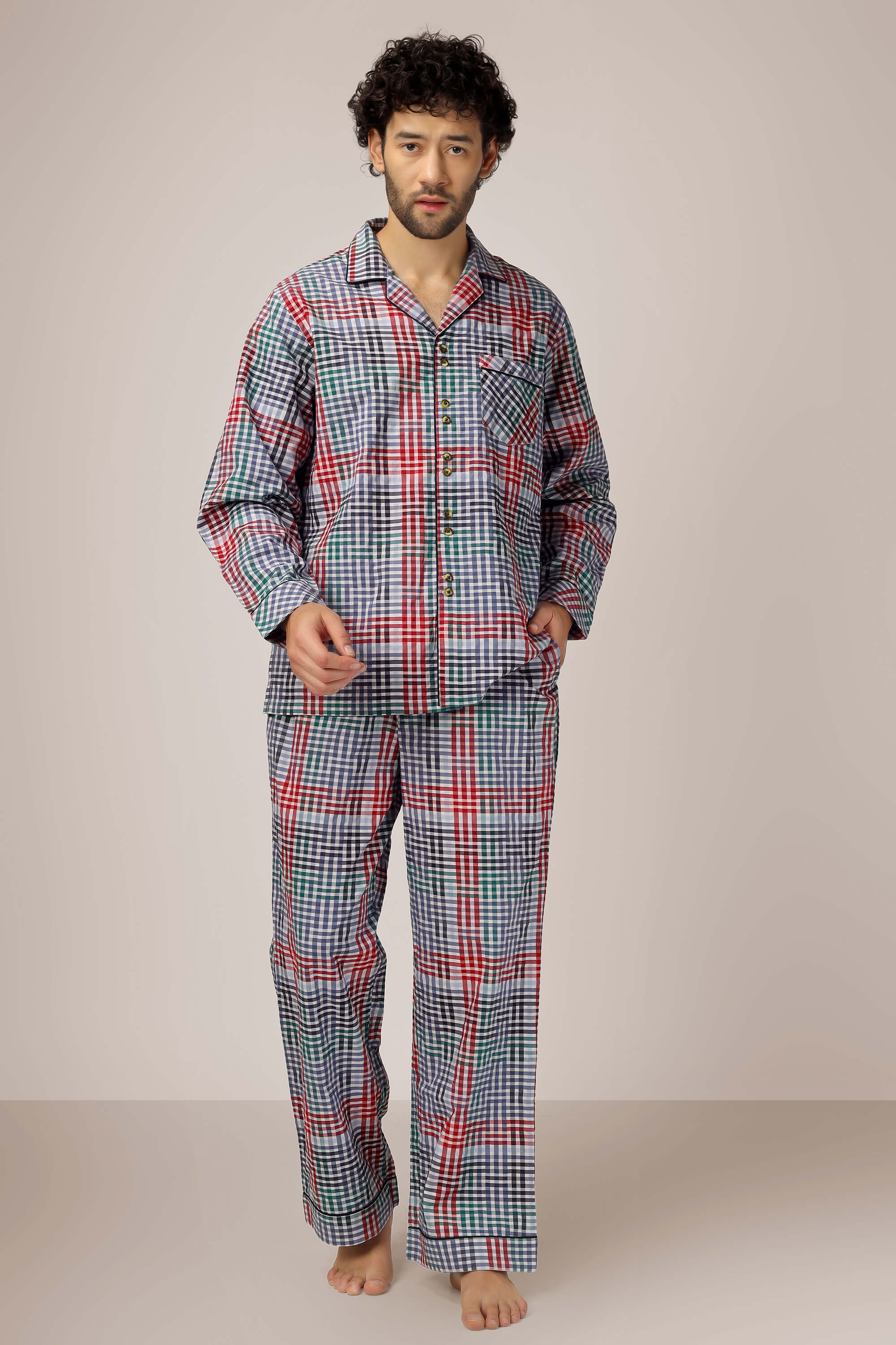 Mens best sale tartan pyjamas