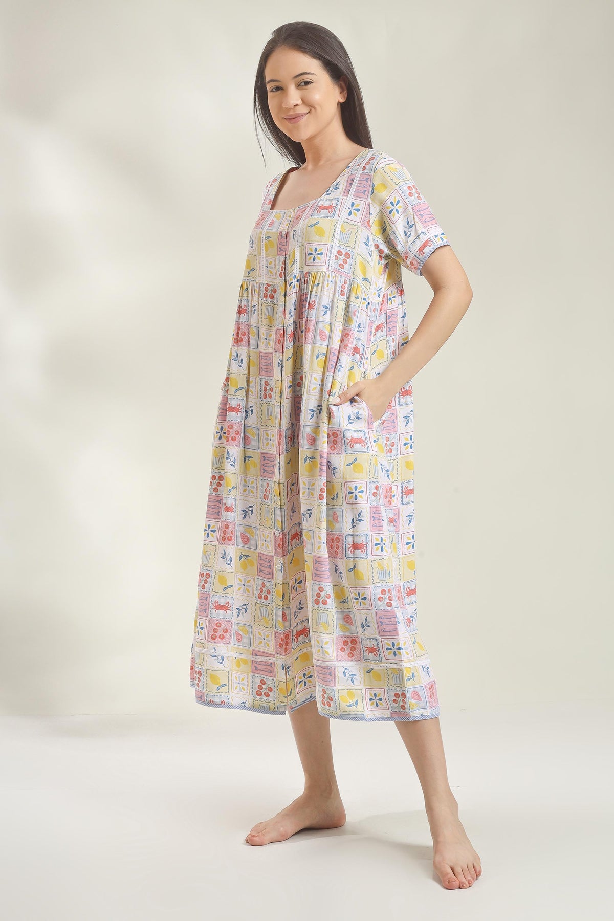 Eliza, Front Open Dress