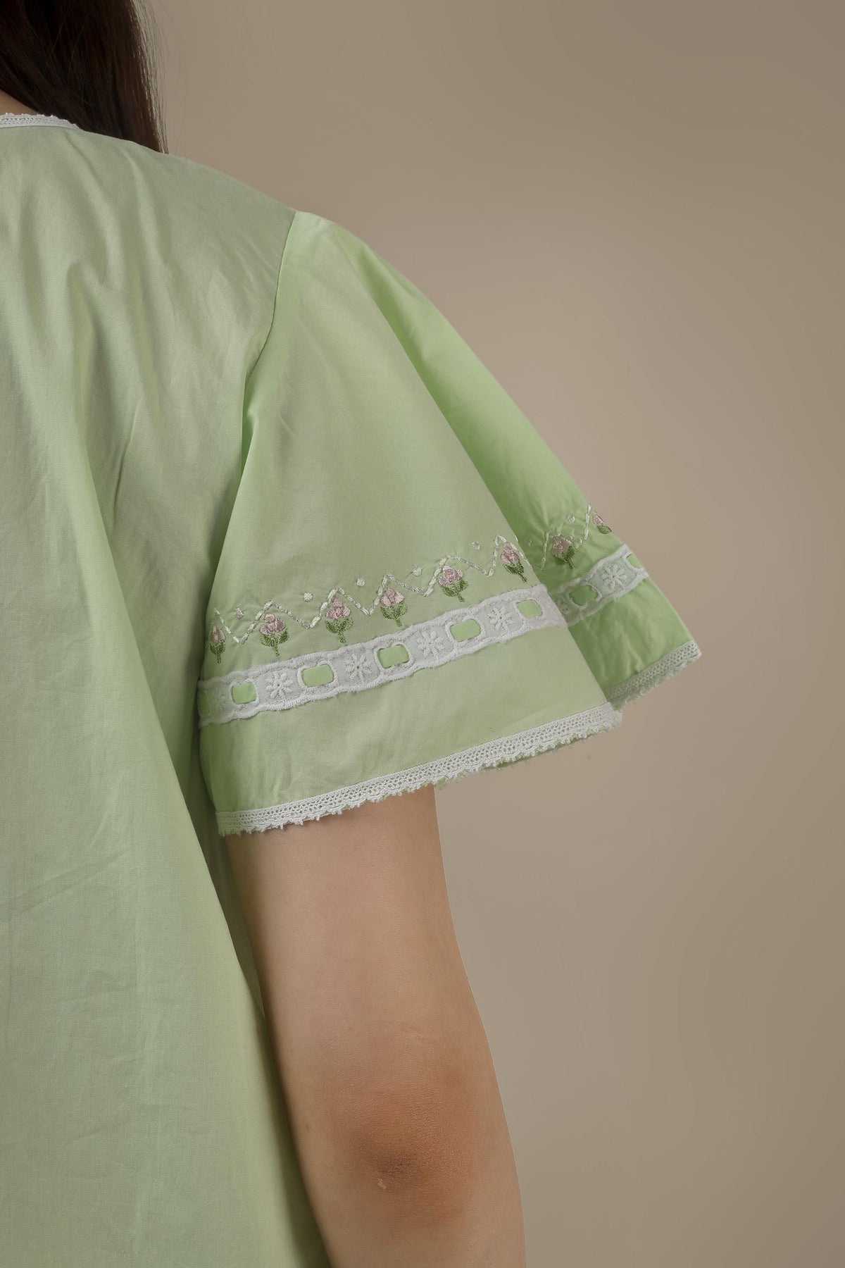 Ami, Embroidered Dress