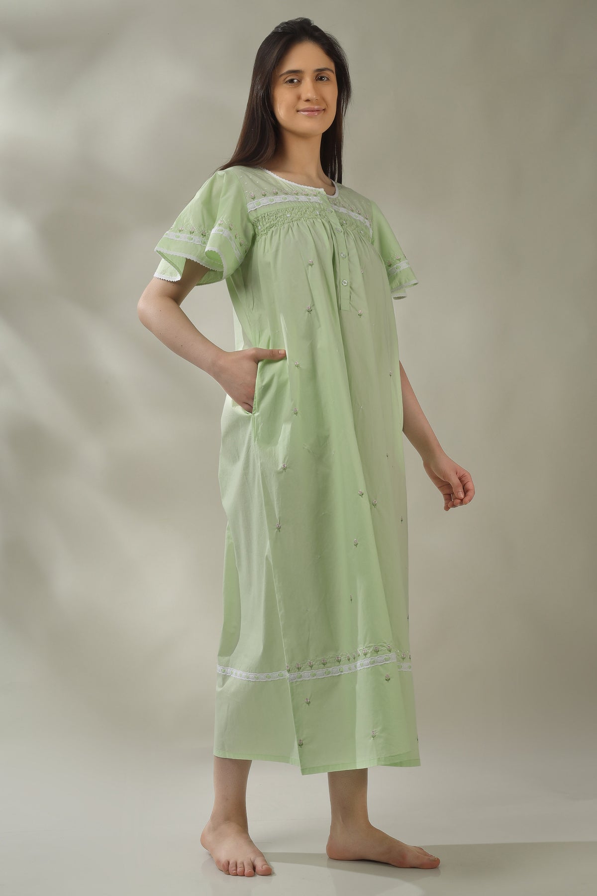 Ami, Embroidered Dress