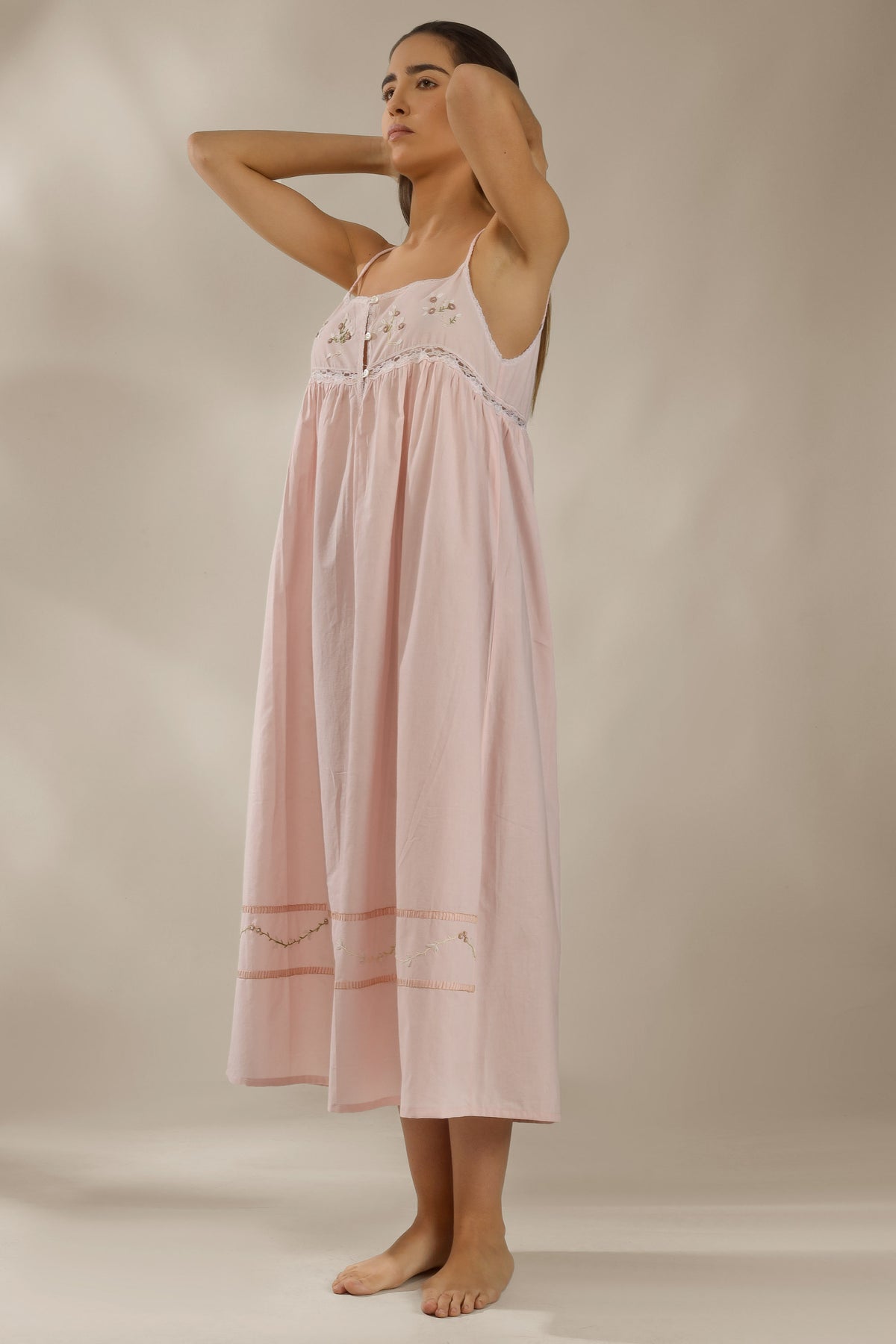 Rosebud, Embroidered Dress & Gown