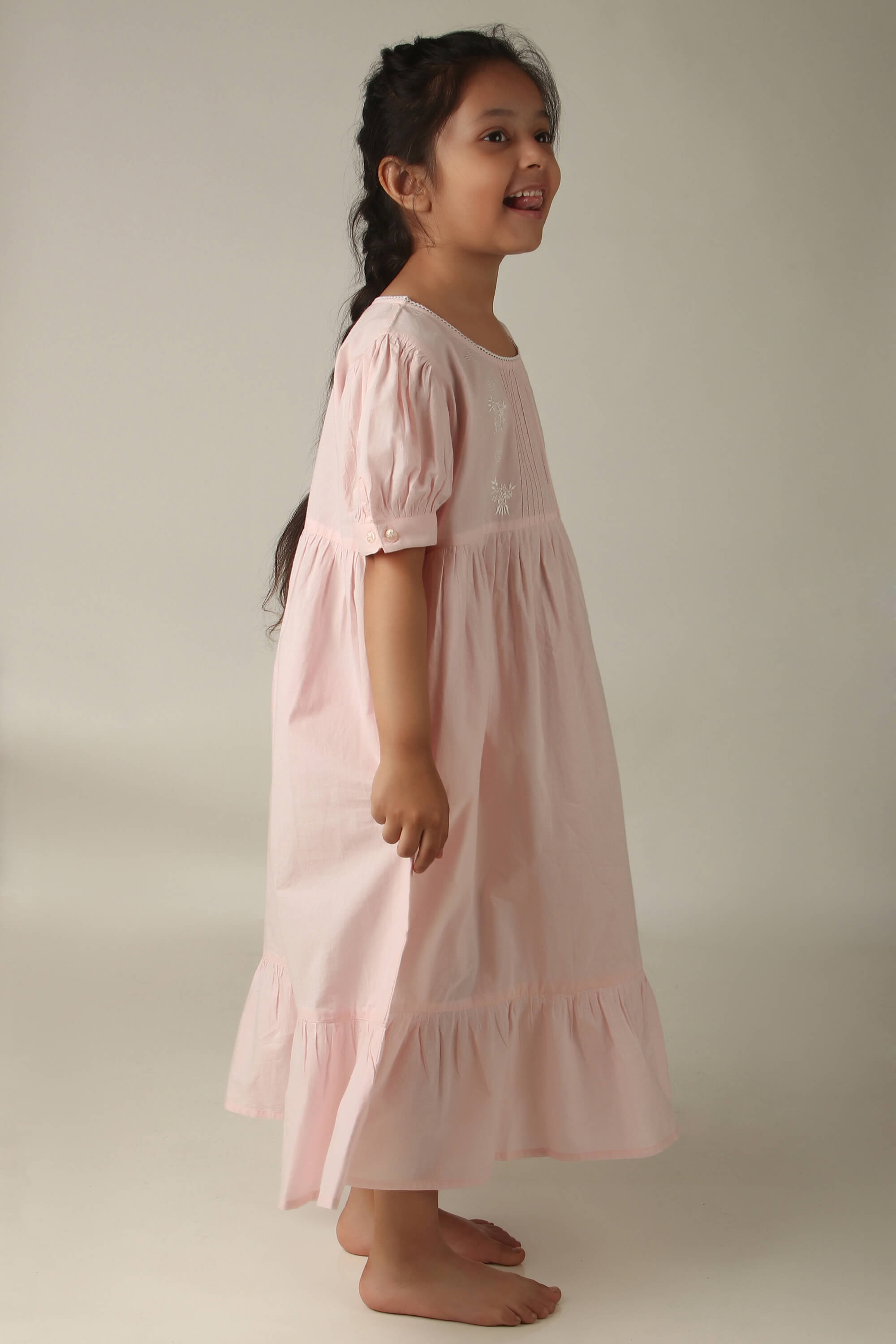 742 INR - Short Nighty For Women - Printed Night Dress - Cotton Nightwear  Gown