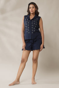Nixie, Embroidered Top & Shorts