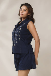 Nixie, Embroidered Top & Shorts