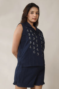 Nixie, Embroidered Top & Shorts