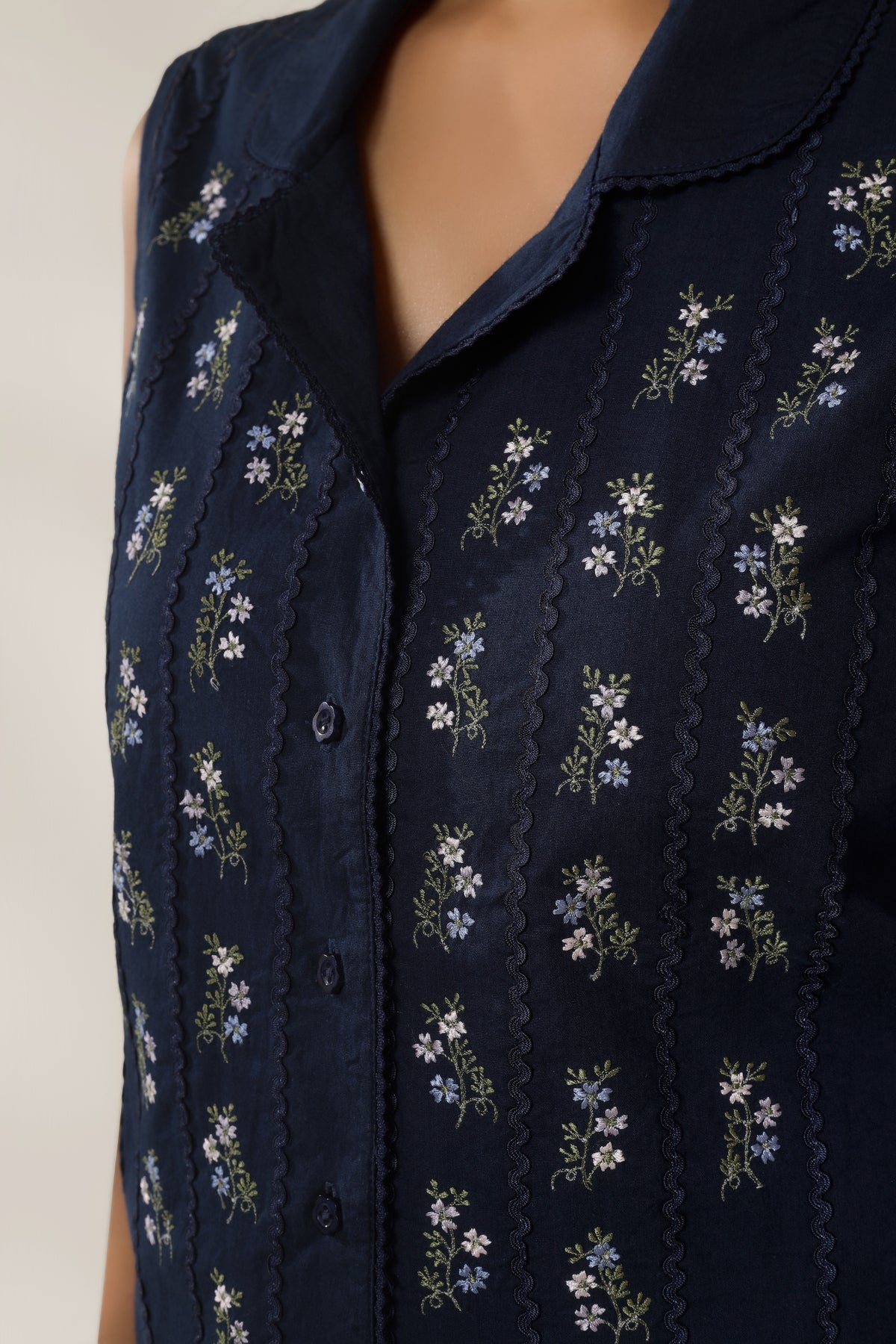 Nixie, Embroidered Top & Shorts