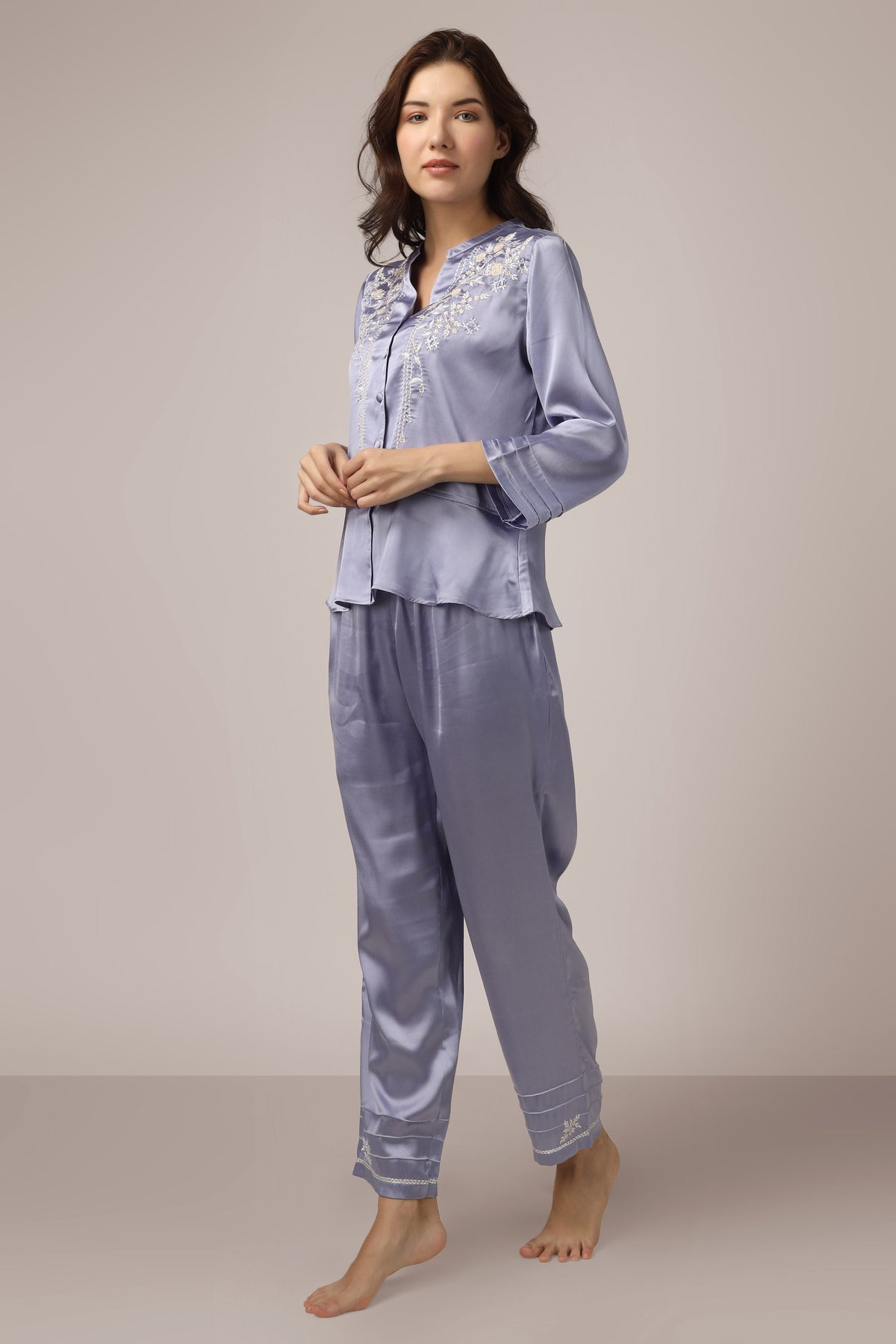 Nora, Satin Pyjama Suit