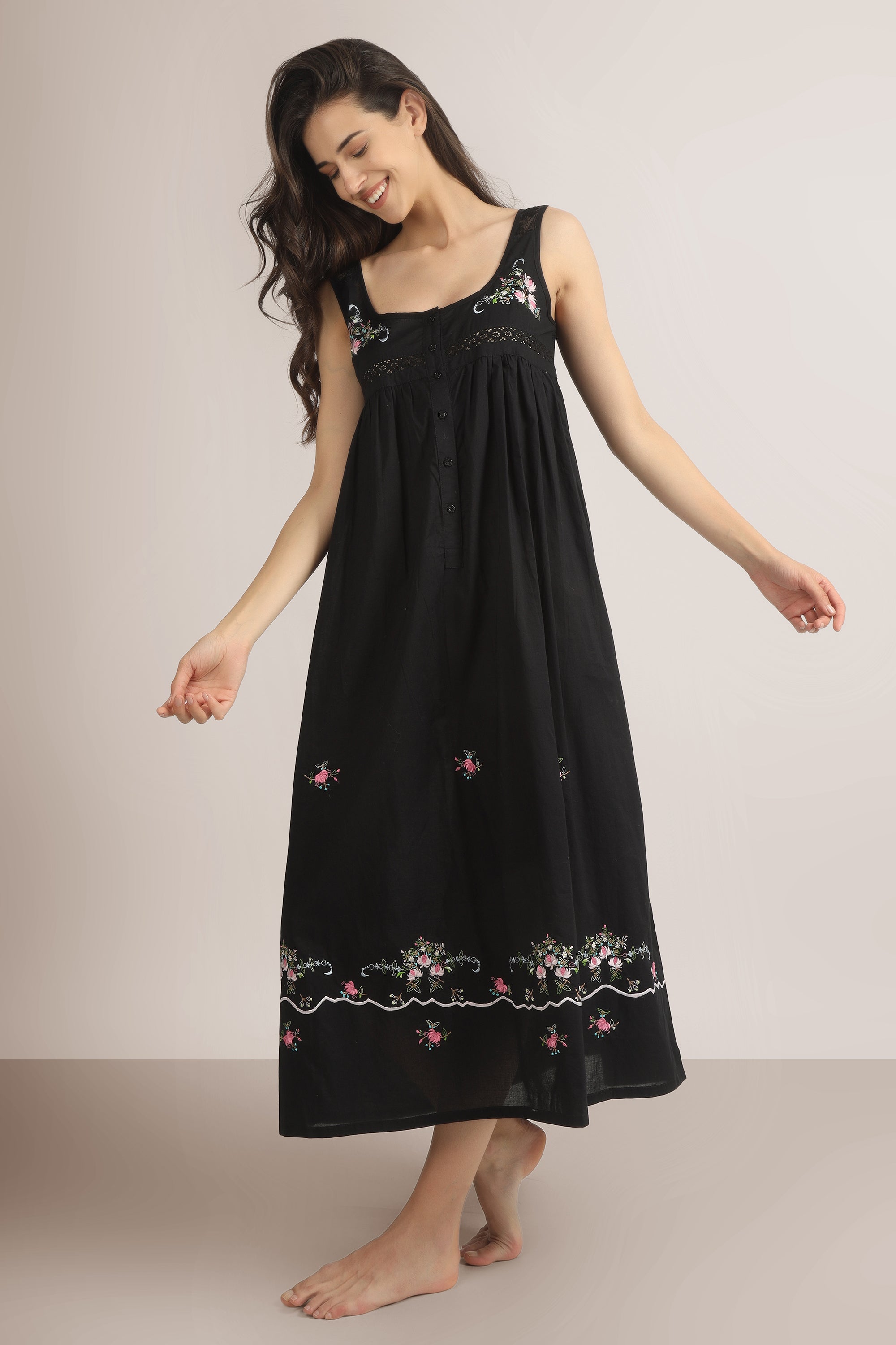 Maria Night Lounge Dress Shop Comfortable Cotton Nightgowns After Dark