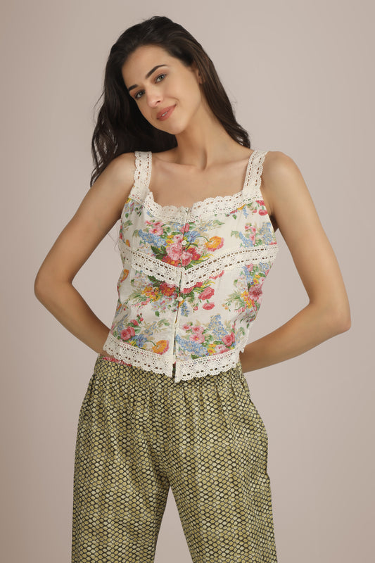 Holly, Crop-Top Pyjama Suit