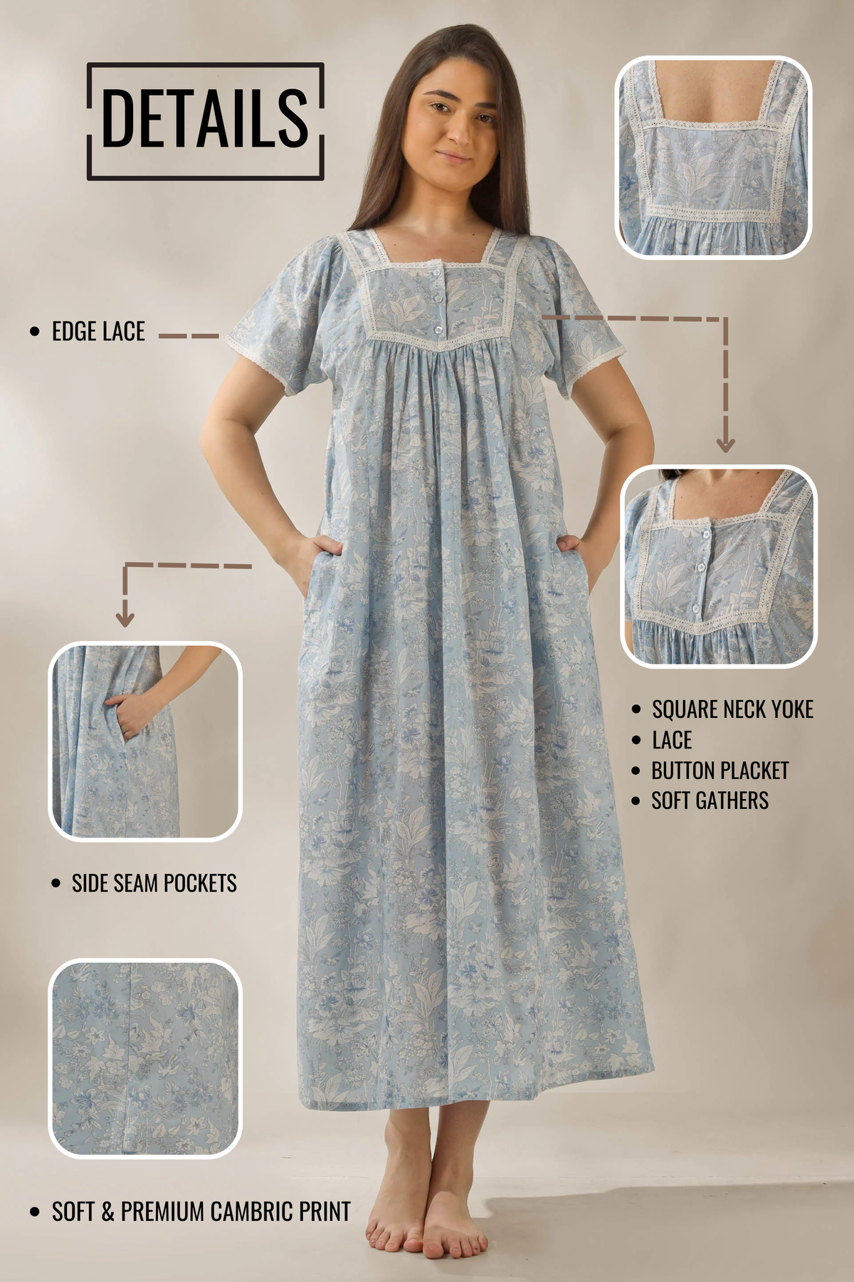 Vina, Nightdress