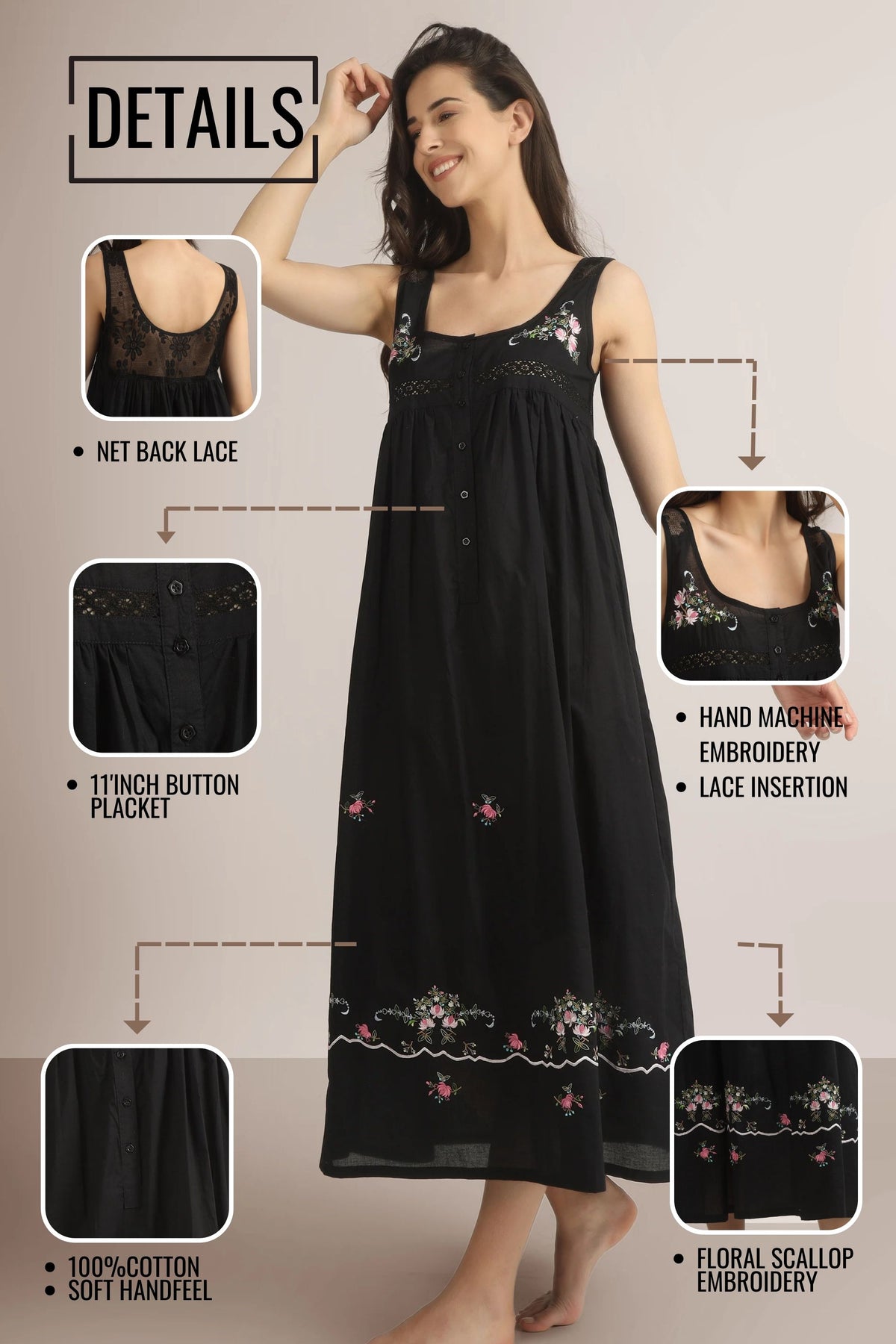 Maria, Night/Lounge Dress