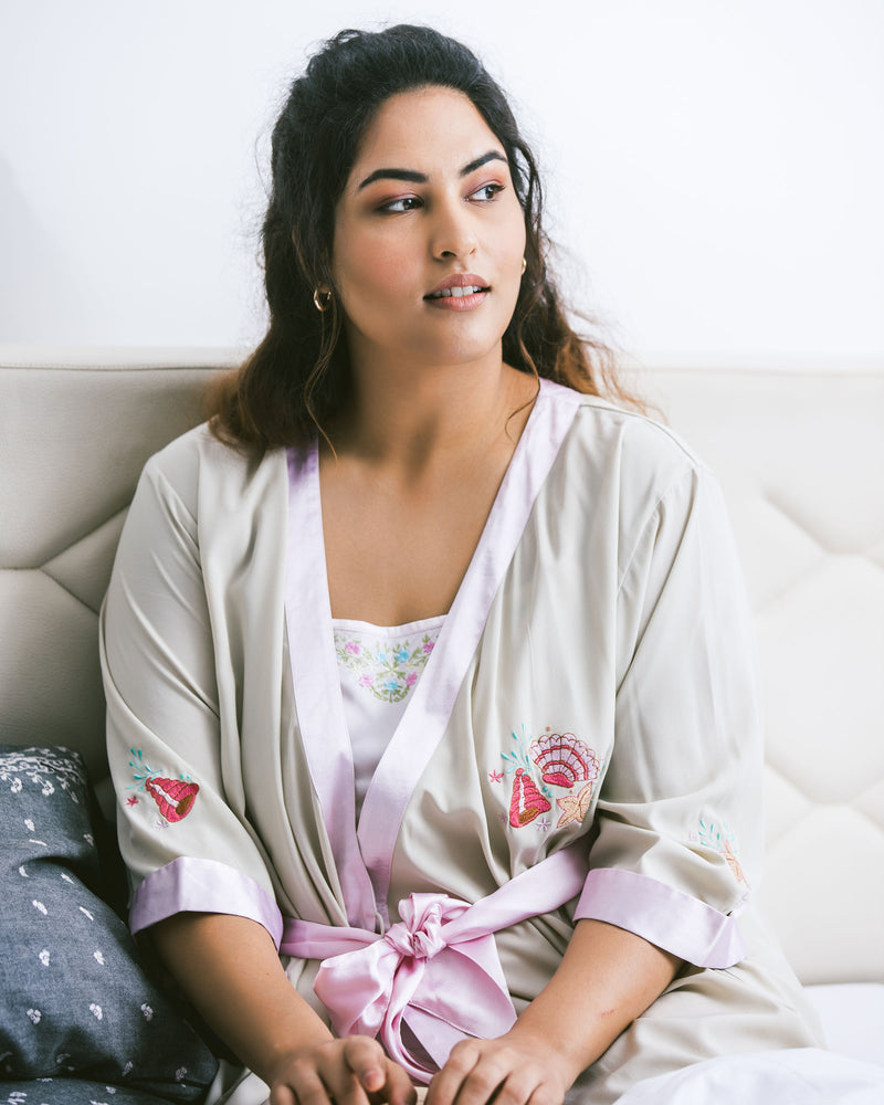 SAKSHI SINDWANI in Hanalei, Embroidered Gown