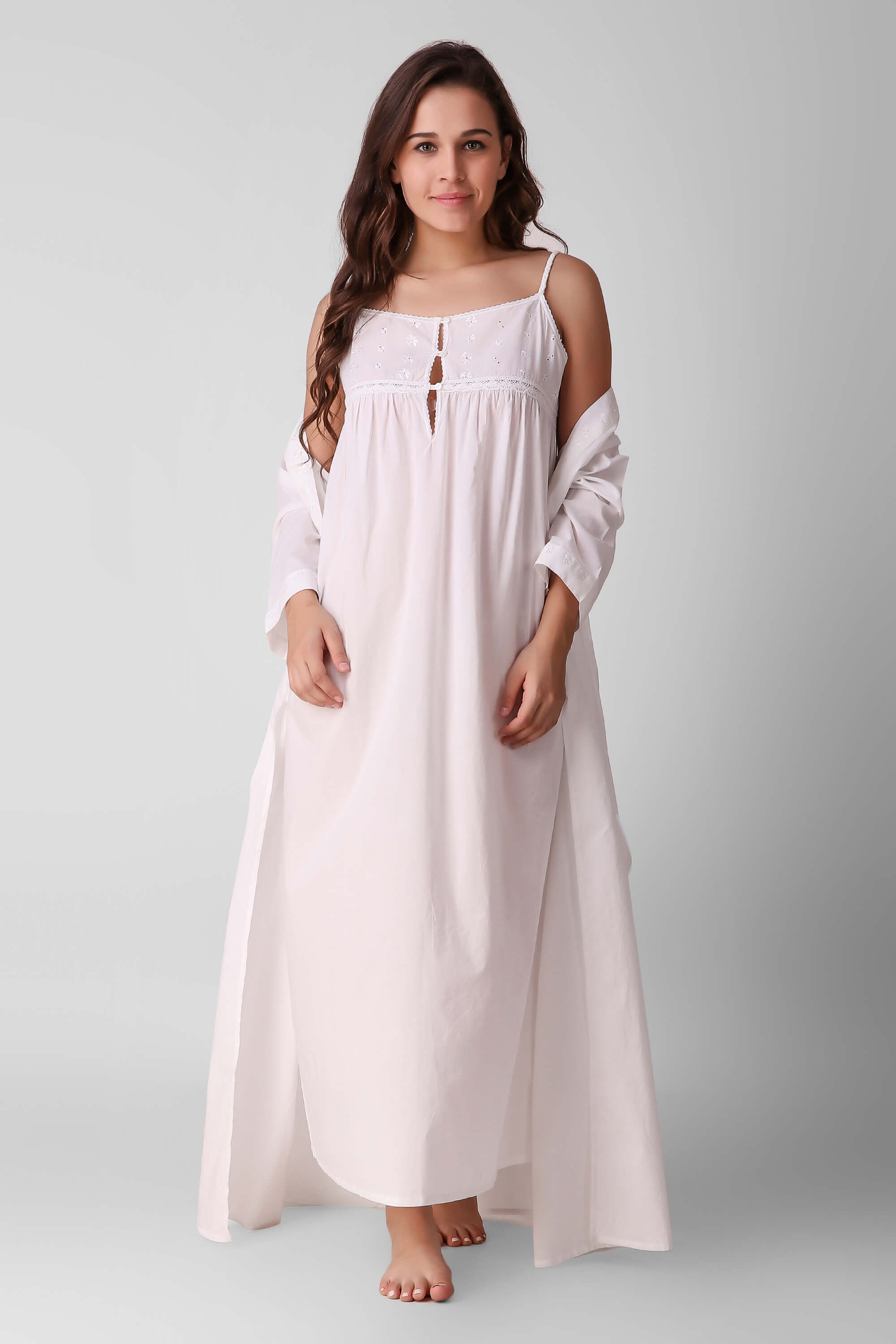 Contrast Lace Ruffle Trim Night Dress | Night dress for women, Night dress,  Fashion clothes women